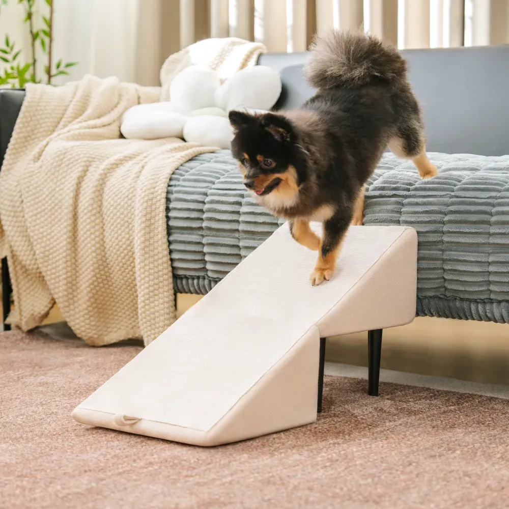 2-in-1 Convertible Wooden Home Step Stool Dog Ramp Stairs - Image 11