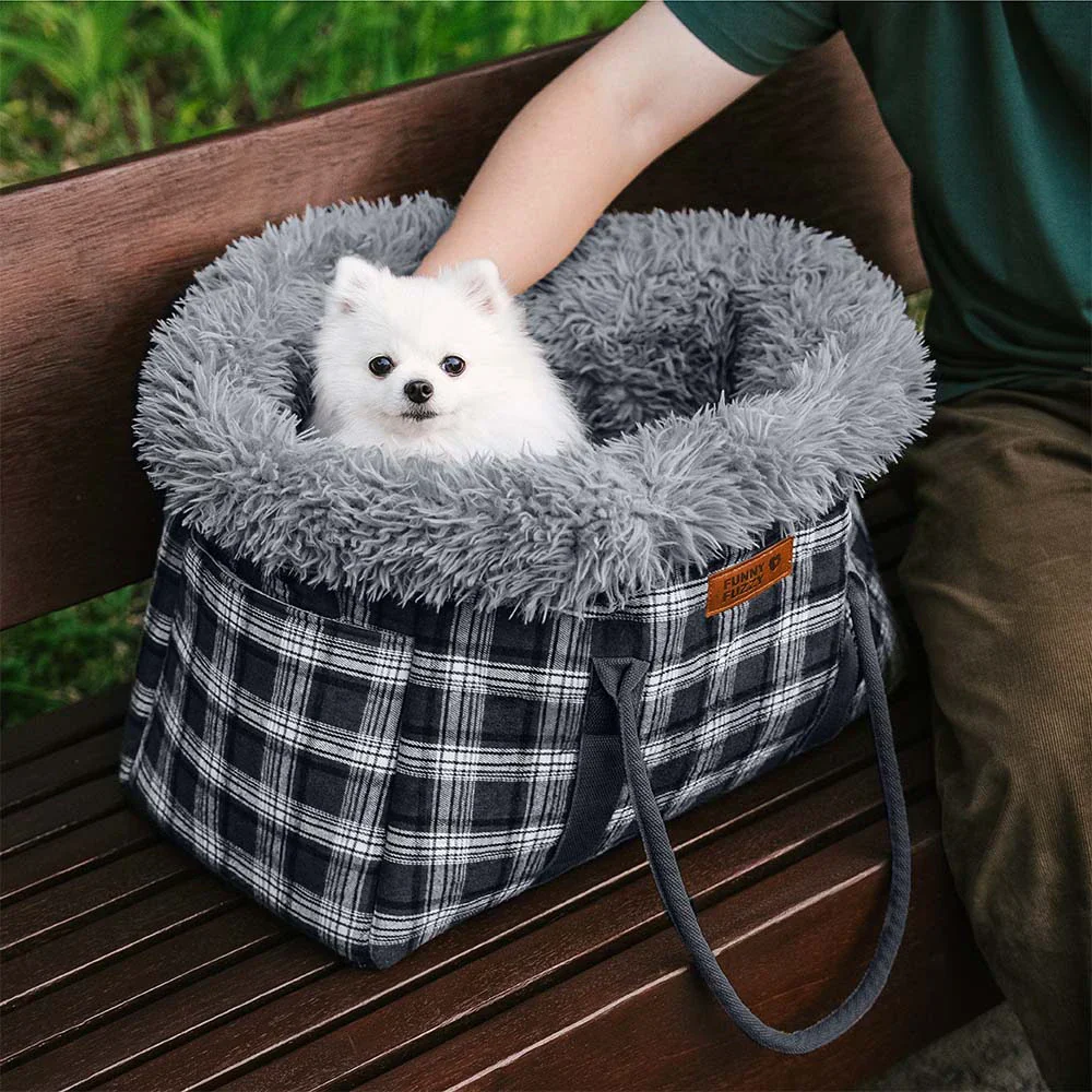 2 in 1 Large All-Season Pet Carrier and Dog Sleeping Bag - Voyager's Plaid - Image 10