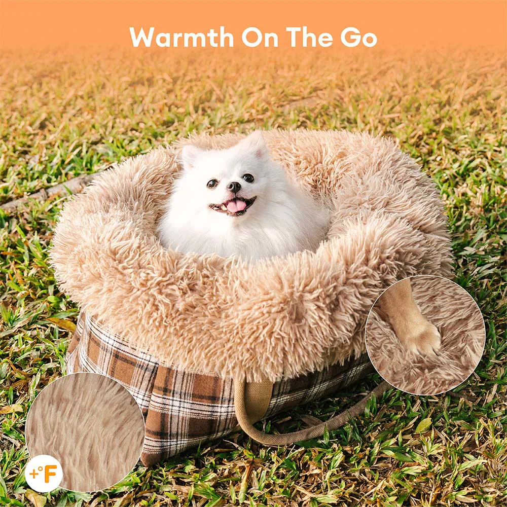 2 in 1 Large All-Season Pet Carrier and Dog Sleeping Bag - Voyager's Plaid - Image 3