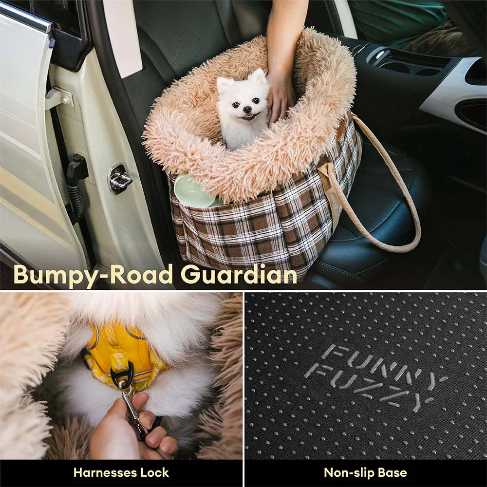 2 in 1 Large All-Season Pet Carrier and Dog Sleeping Bag - Voyager's Plaid - Image 4
