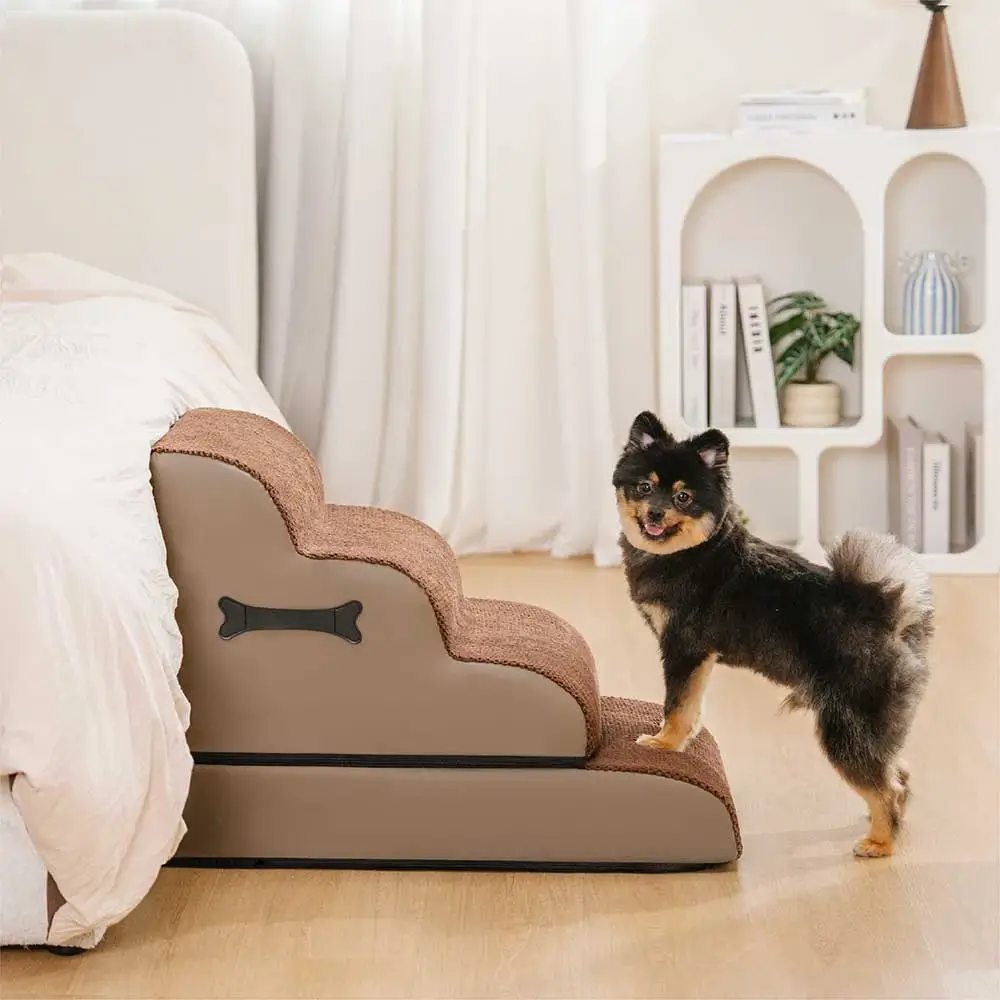 Adjustable Non-Slip Washable Soft Dog Stairs with Gentle Ramp - Image 10