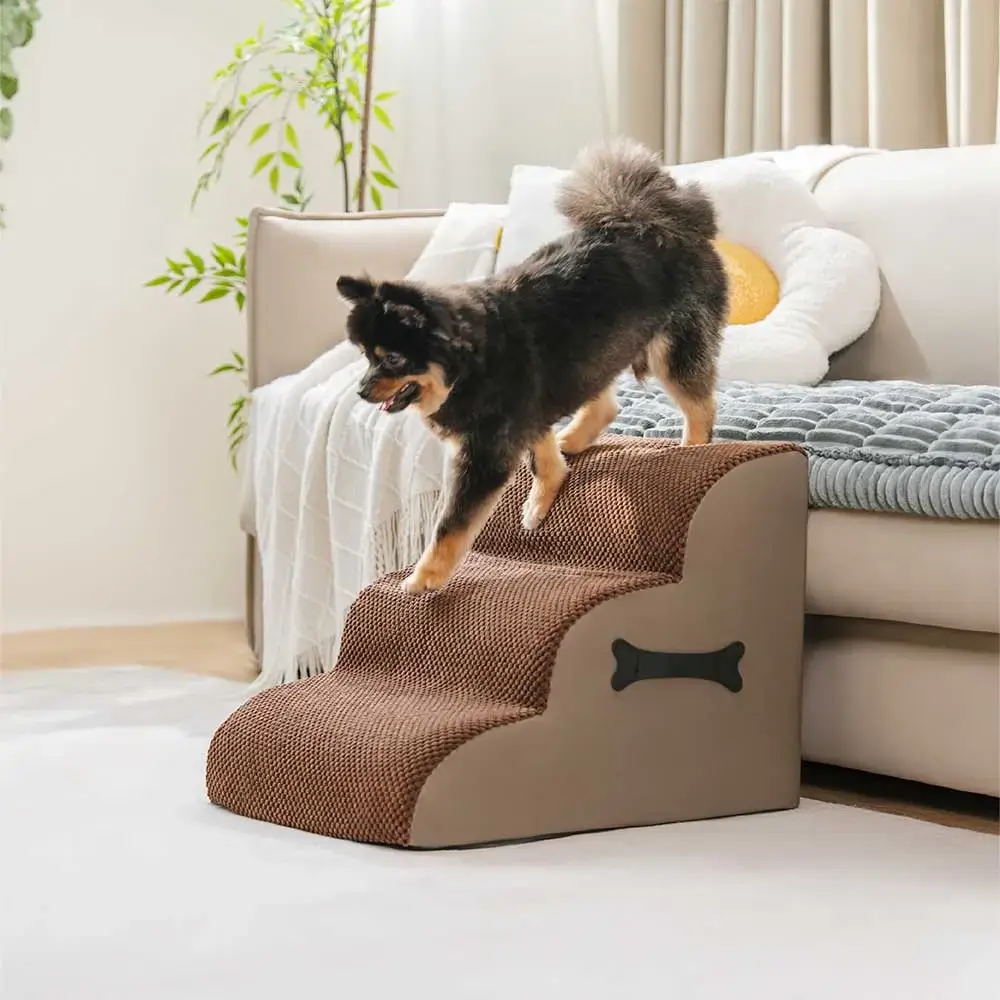 Adjustable Non-Slip Washable Soft Dog Stairs with Gentle Ramp - Image 11