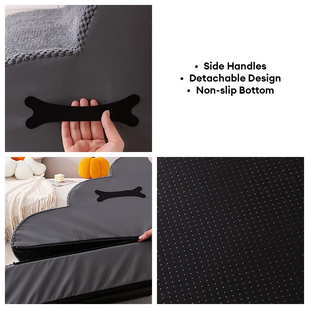 Adjustable Non-Slip Washable Soft Dog Stairs with Gentle Ramp - Image 5