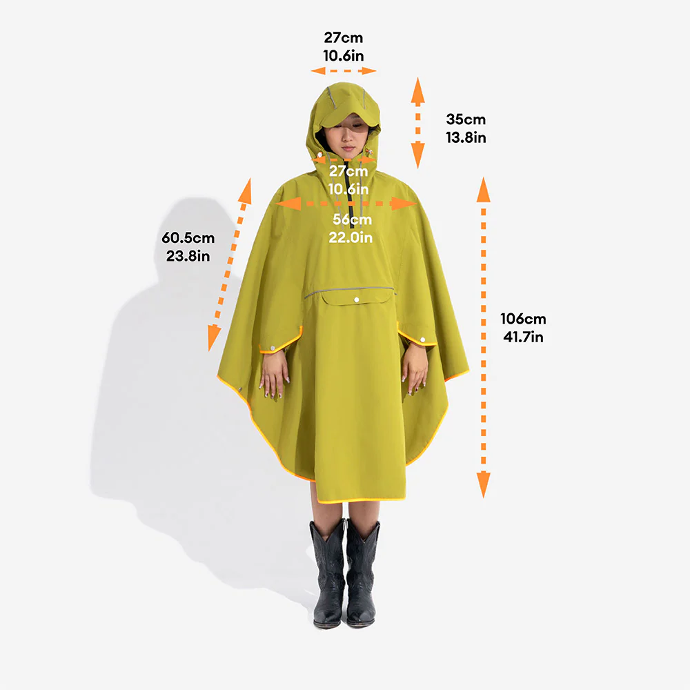 Adjustable Reflective Waterproof with Pocket Dog Human Matching Raincoat-Stay Dry - Image 11