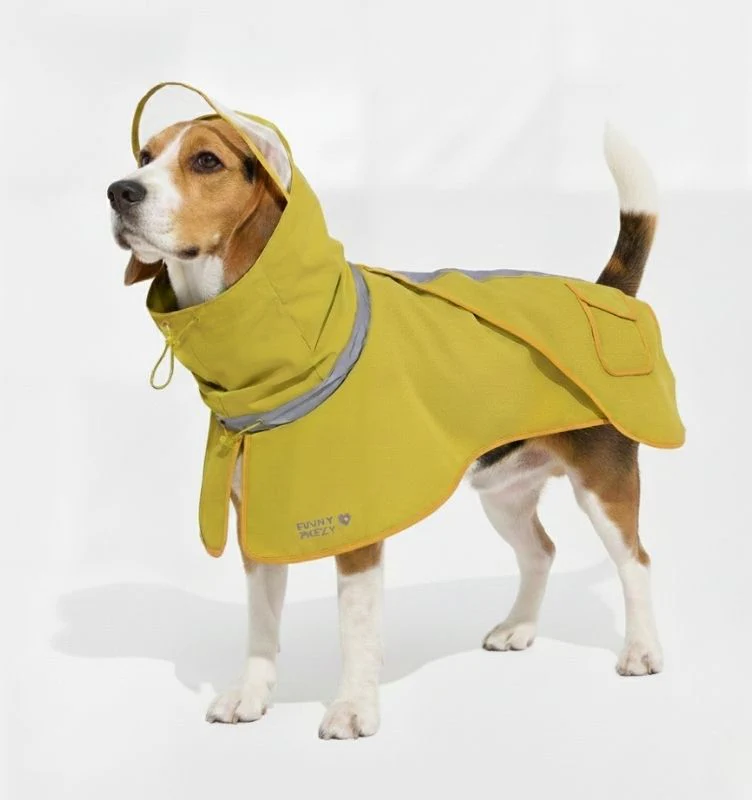 Adjustable Reflective Waterproof with Pocket Dog Human Matching Raincoat-Stay Dry - Image 12