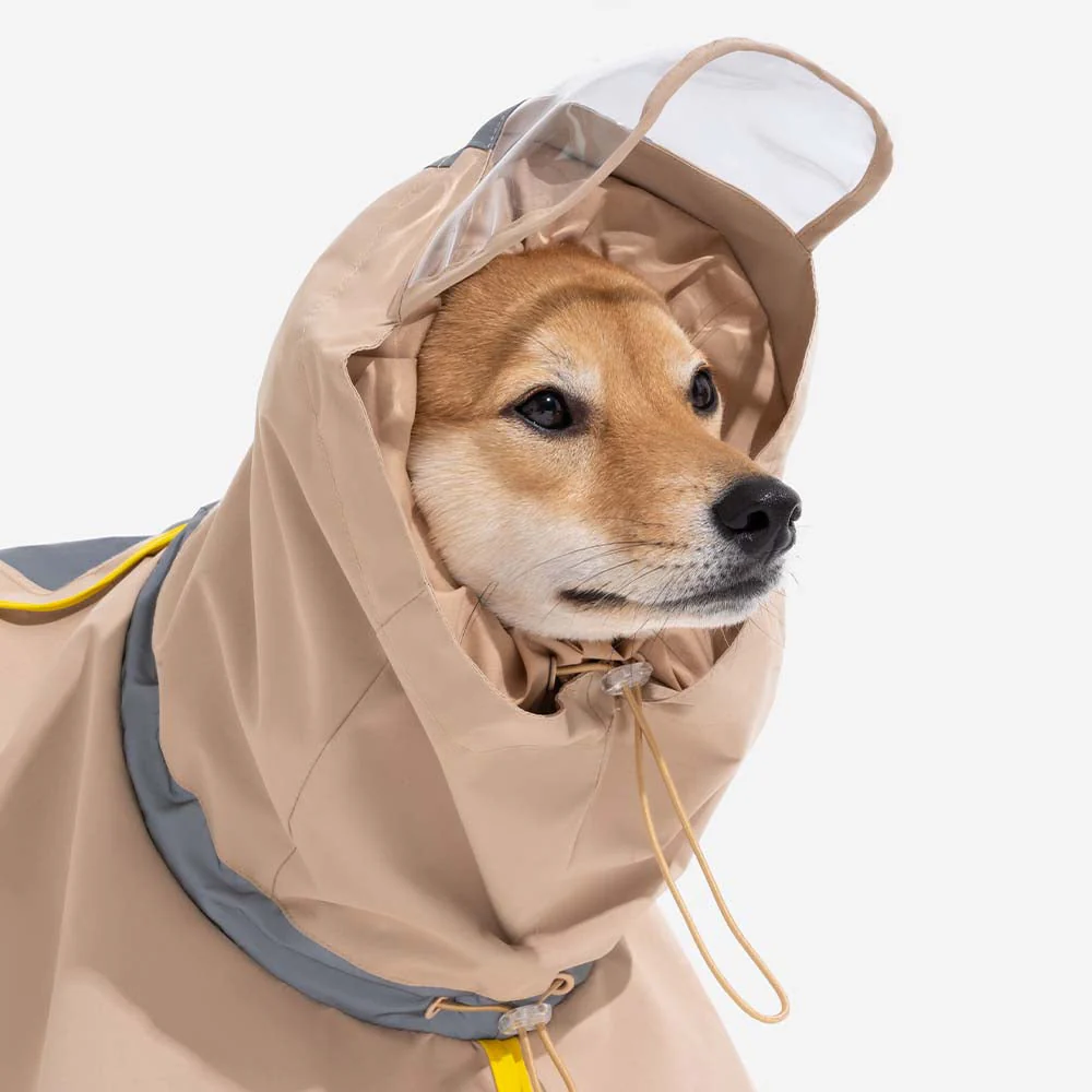 Adjustable Reflective Waterproof with Pocket Dog Human Matching Raincoat-Stay Dry - Image 17