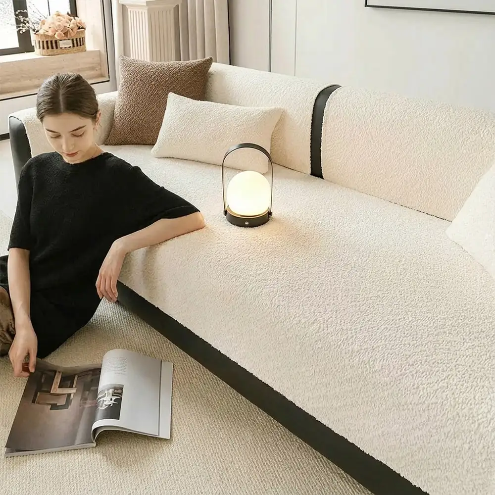 All-Season Breathable Chenille Scratch-Resistant Sofa Protection Couch Cover - Image 9