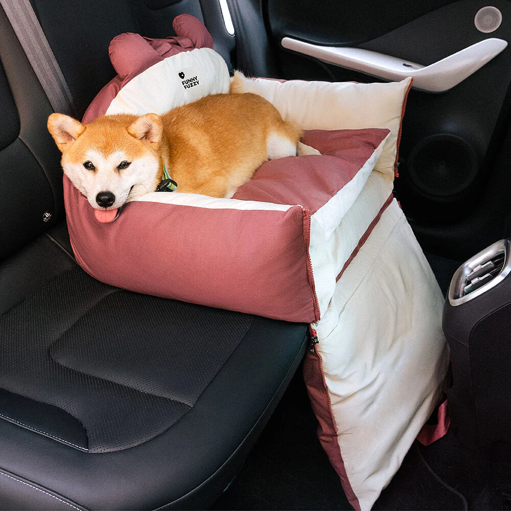 Bear Ears Pet Car Safety Bed Dog Car Seat Bed - Image 3