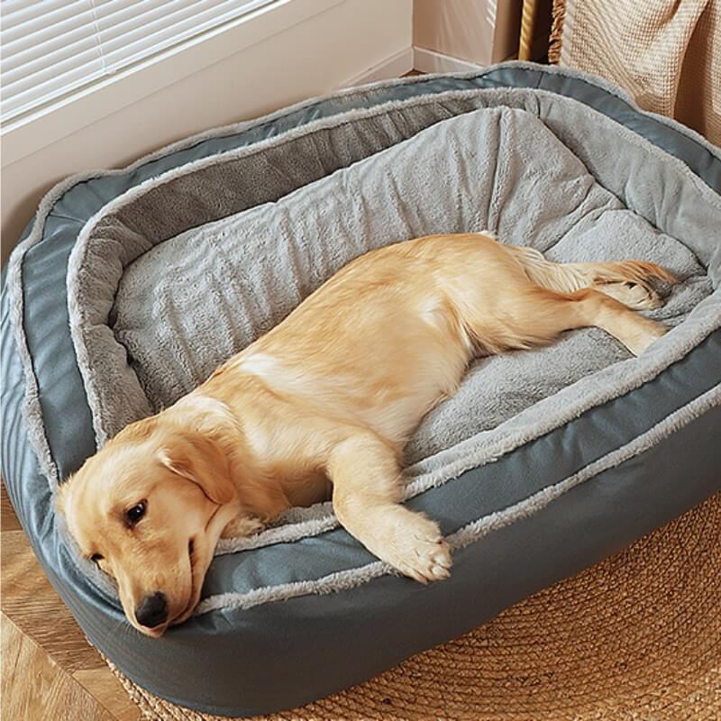 Bed Cover - Large Warm Deep Sleeping Bed Dog Bed - Image 4