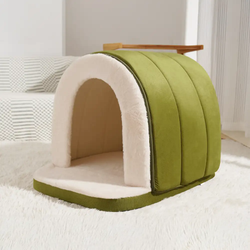 Cave-Style Warm Deep Sleeping Snug Cat Cave Dog House - Image 12