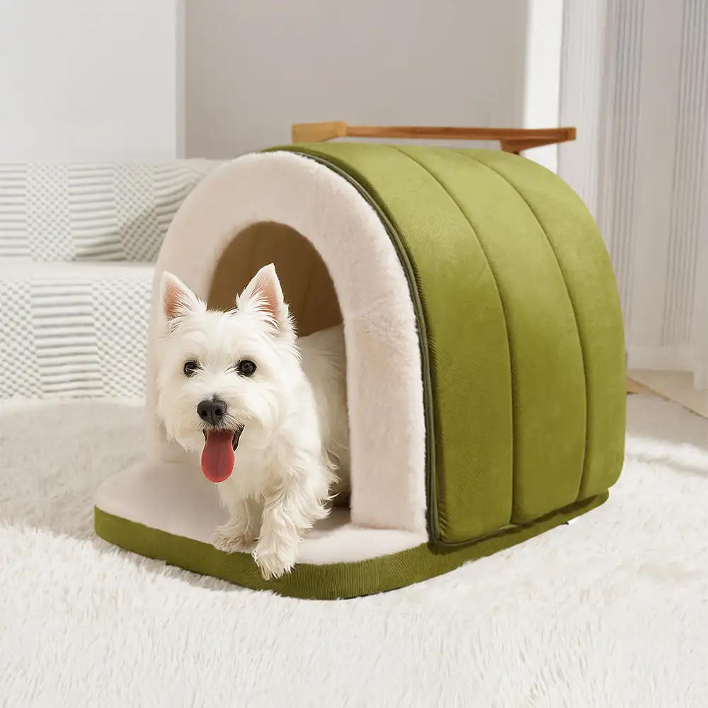 Cave-Style Warm Deep Sleeping Snug Cat Cave Dog House - Image 3