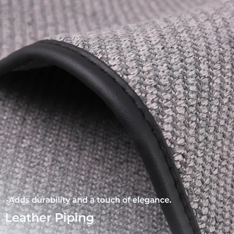 Chenille Anti-scratch Breathable Seat Protective Front Car Seat Cover Full Set - Image 7