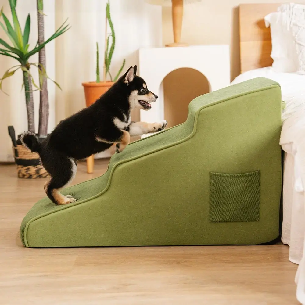 Chenille Extra Wide Non-Slip Removable Sponge Pet Stairs - SafeRamp - Image 12