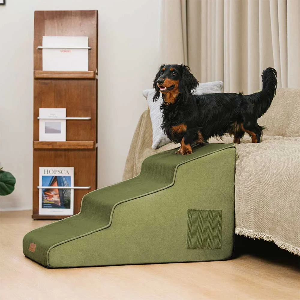 Chenille Extra Wide Non-Slip Removable Sponge Pet Stairs - SafeRamp - Image 13