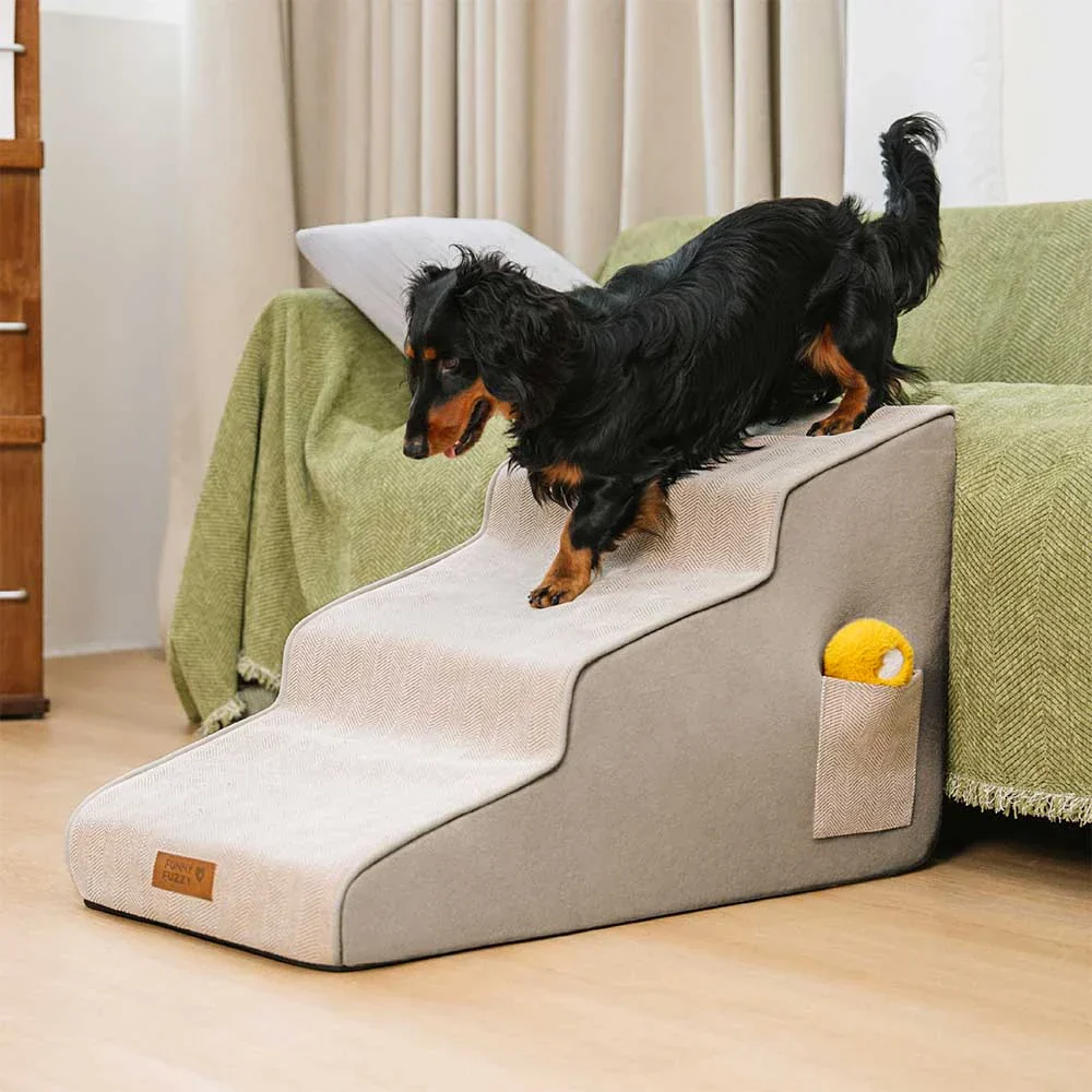 Chenille Extra Wide Non-Slip Removable Sponge Pet Stairs - SafeRamp - Image 17