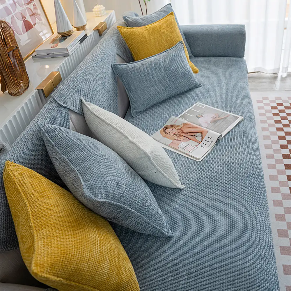 Cloud Woven Velvet Thick Scratch-Resistant Non-Slip Couch Cover - Image 5