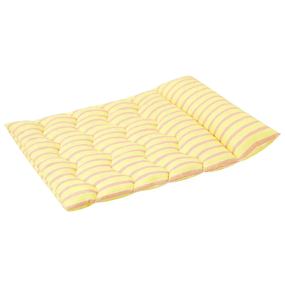 Color-Blocked Striped Breathable Double-Sided Soft Pet Mat - Image 9