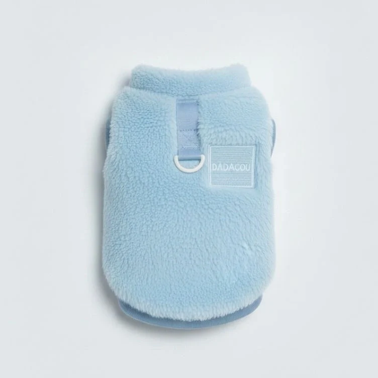 Comfortable and Stylish Fuzzy Dog Vest - Perfect for Winter Walks - Image 13