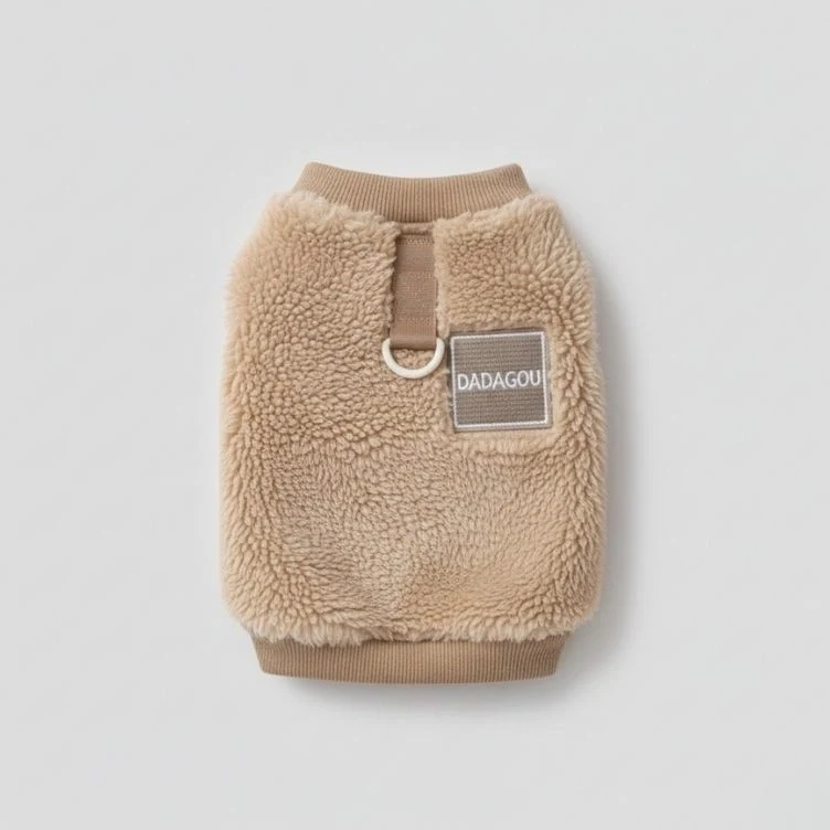 Comfortable and Stylish Fuzzy Dog Vest - Perfect for Winter Walks - Image 14
