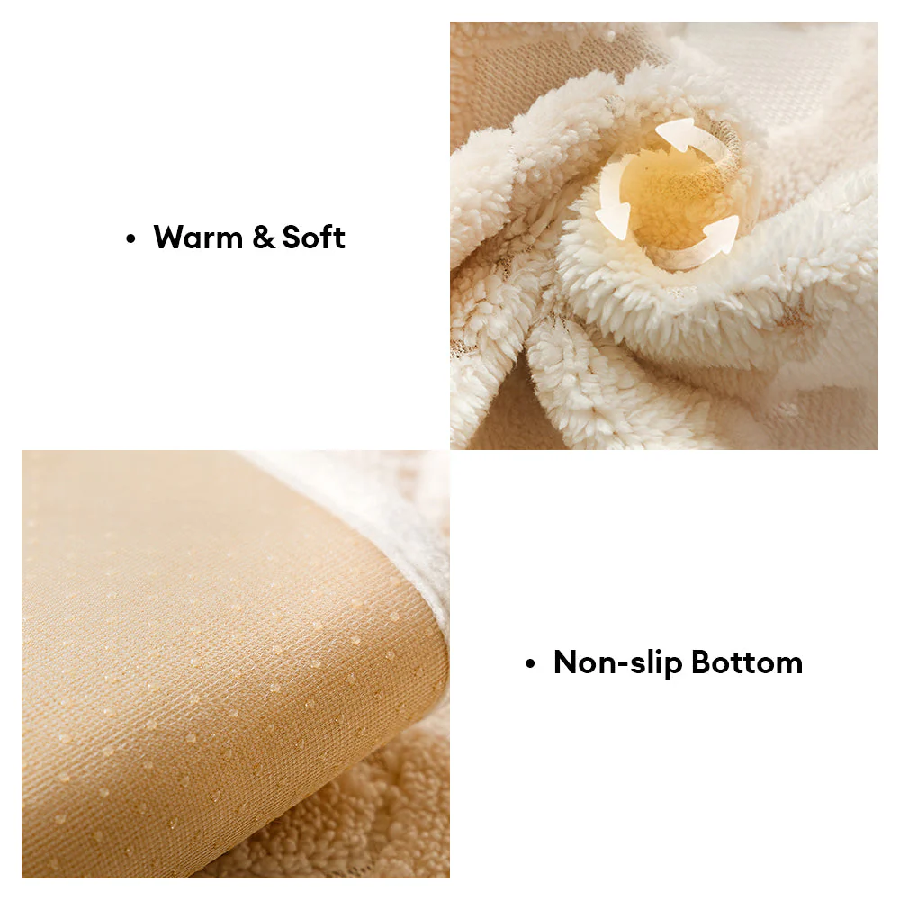 Cookie Comfortable Plush Skin-Friendly Non-Slip Couch Cover - Image 7
