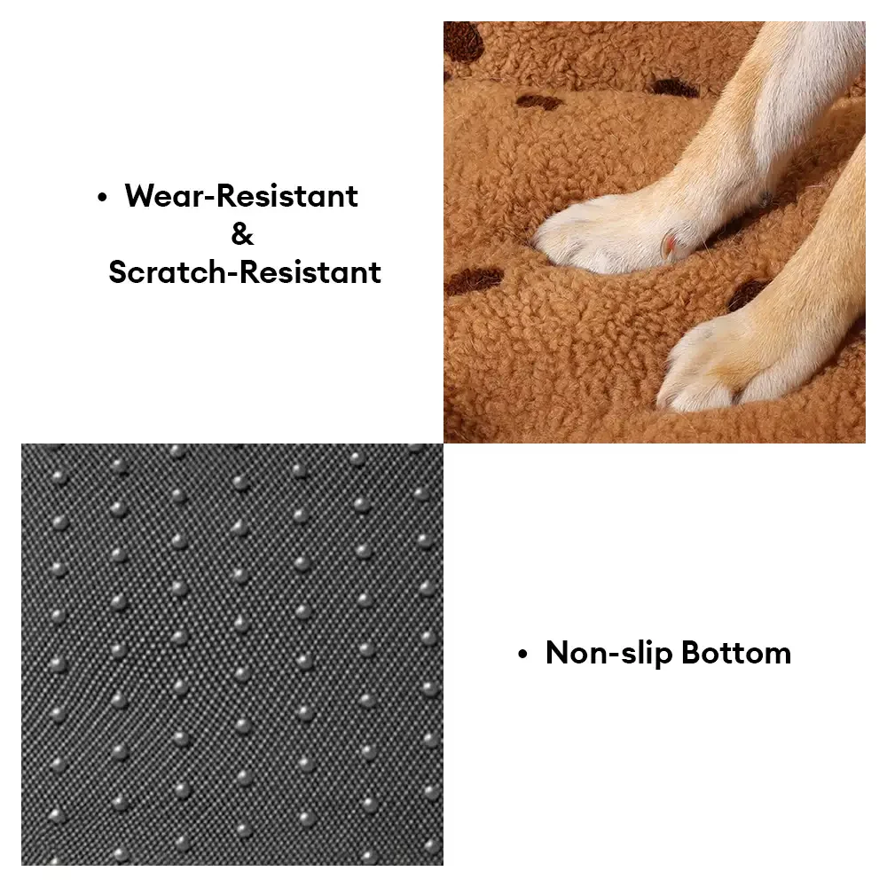 Cookie Plush Winter Warm Cozy Deep Sleep Dog Bed - Image 7