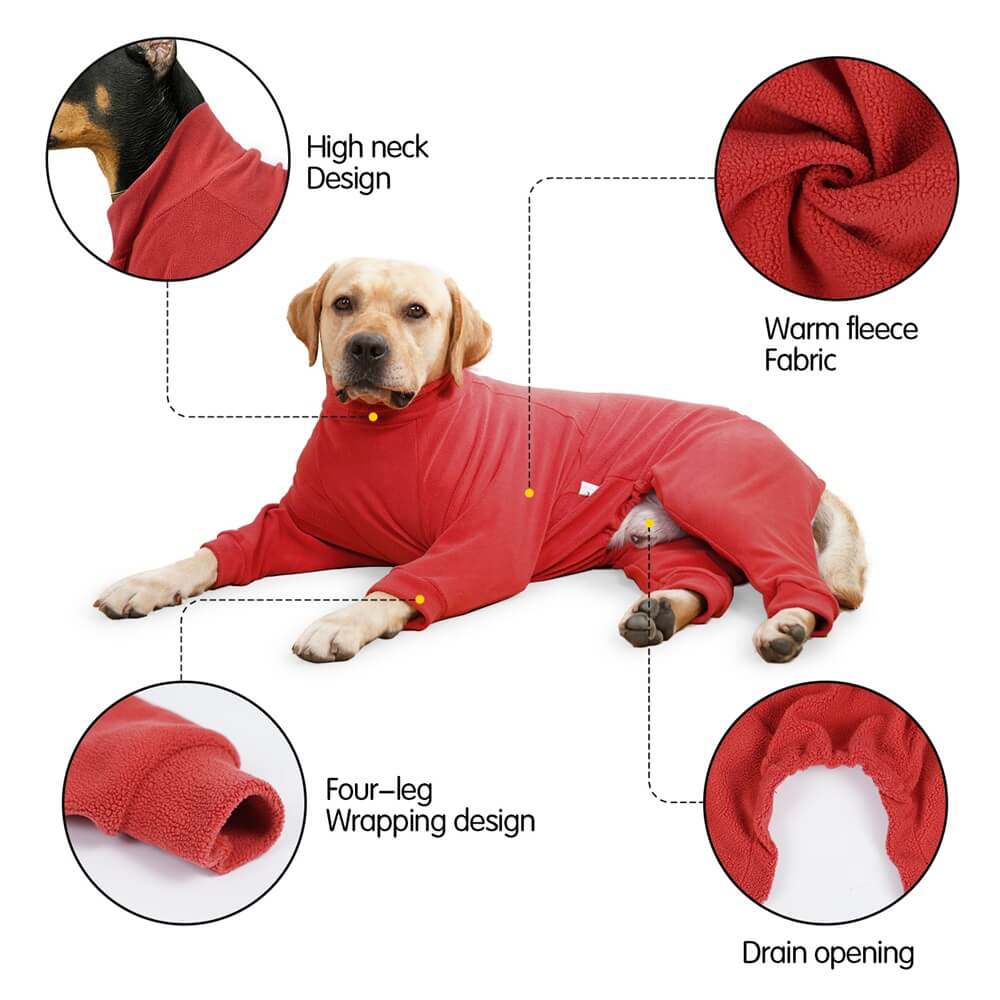 Cosy Fleece Dog Pyjamas - Perfect Sleepwear for Large Dogs - Image 5