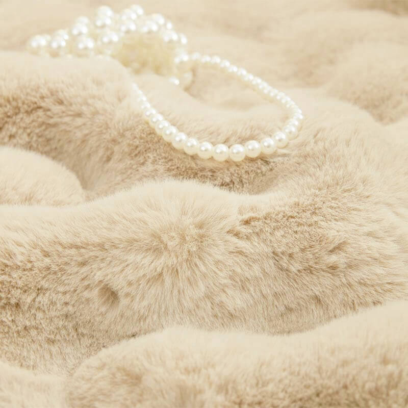 Cosy Plush Solid Colour Non-slip Couch Cover - Image 7