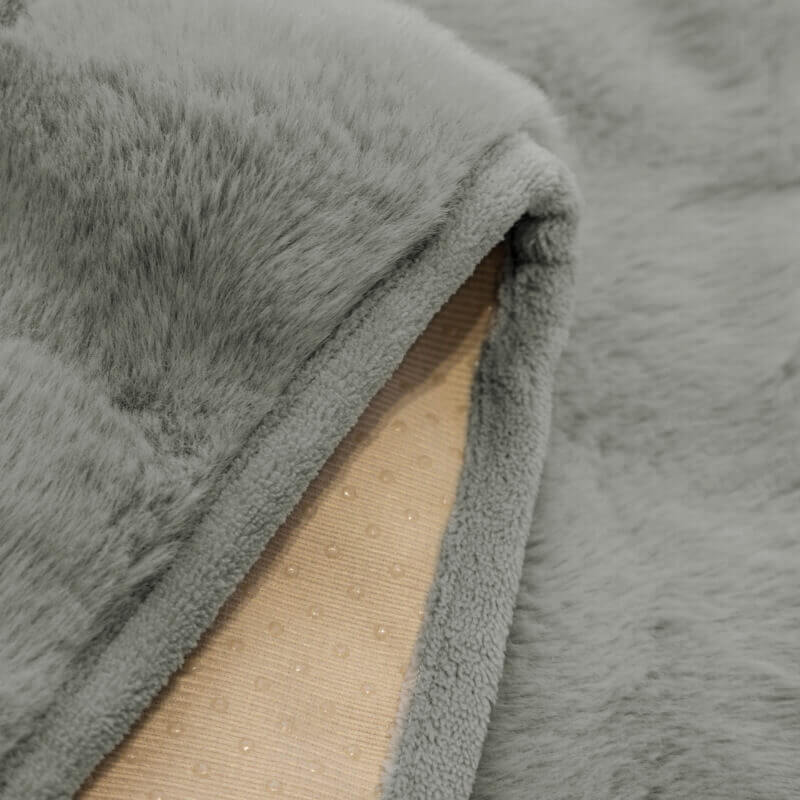 Cosy Plush Solid Colour Non-slip Couch Cover - Image 9