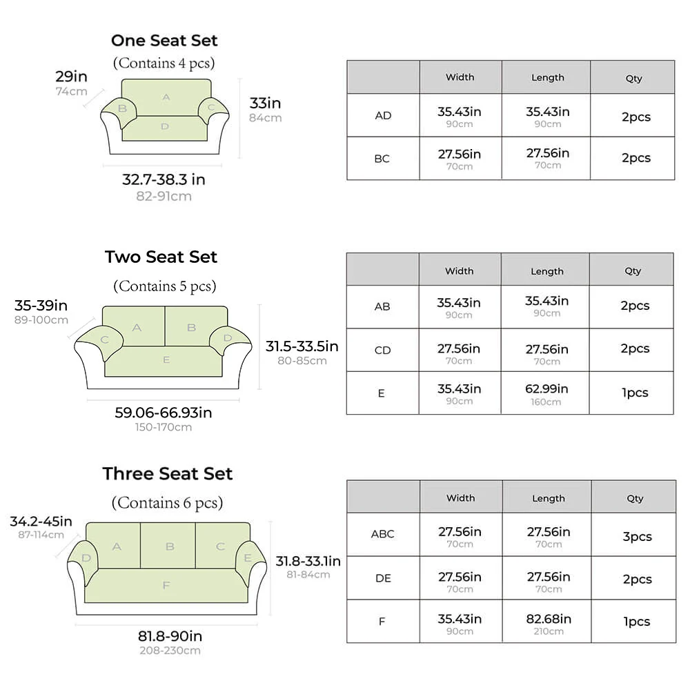 Cotton Plaid Anti-scratch Couch Cover - Image 5