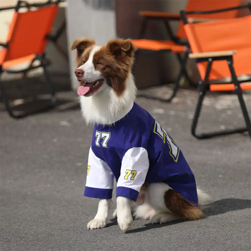 Crew Neck Breathable Washable All Breed Dog T-Shirt - Image 2