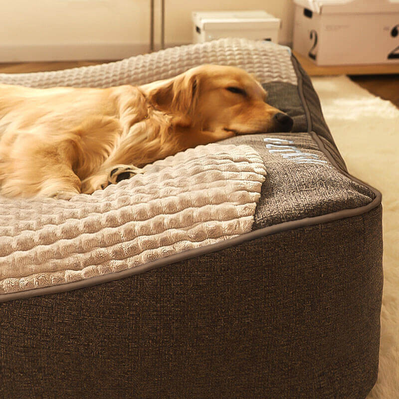 Customized Large Thick Scratch-resistant Spine Protection Dog Cushion Bed - Image 9