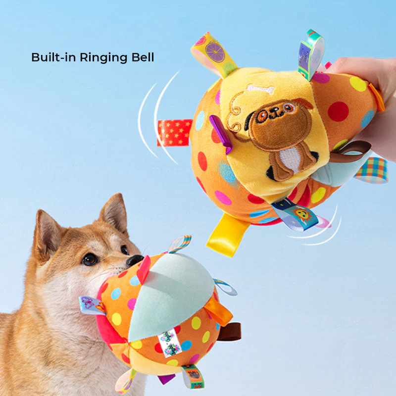 Cute Embroidered Squeaky Ball Interactive Dog Toys - Image 4