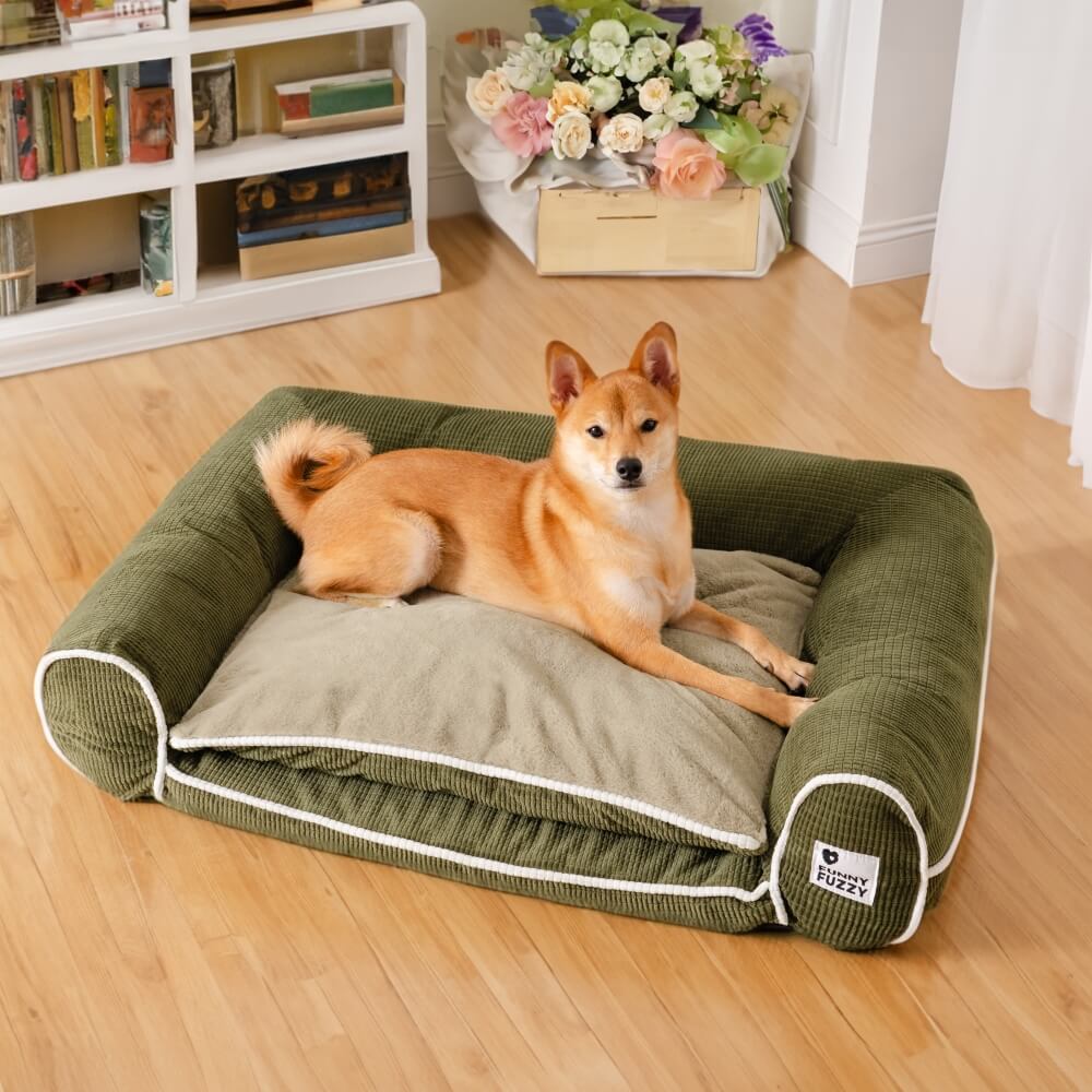 Deluxe Flannel Double-Layer Orthopaedic Dog Sofa Bed - Image 13