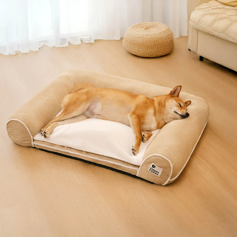 Deluxe Flannel Double-Layer Orthopaedic Dog Sofa Bed - Image 16
