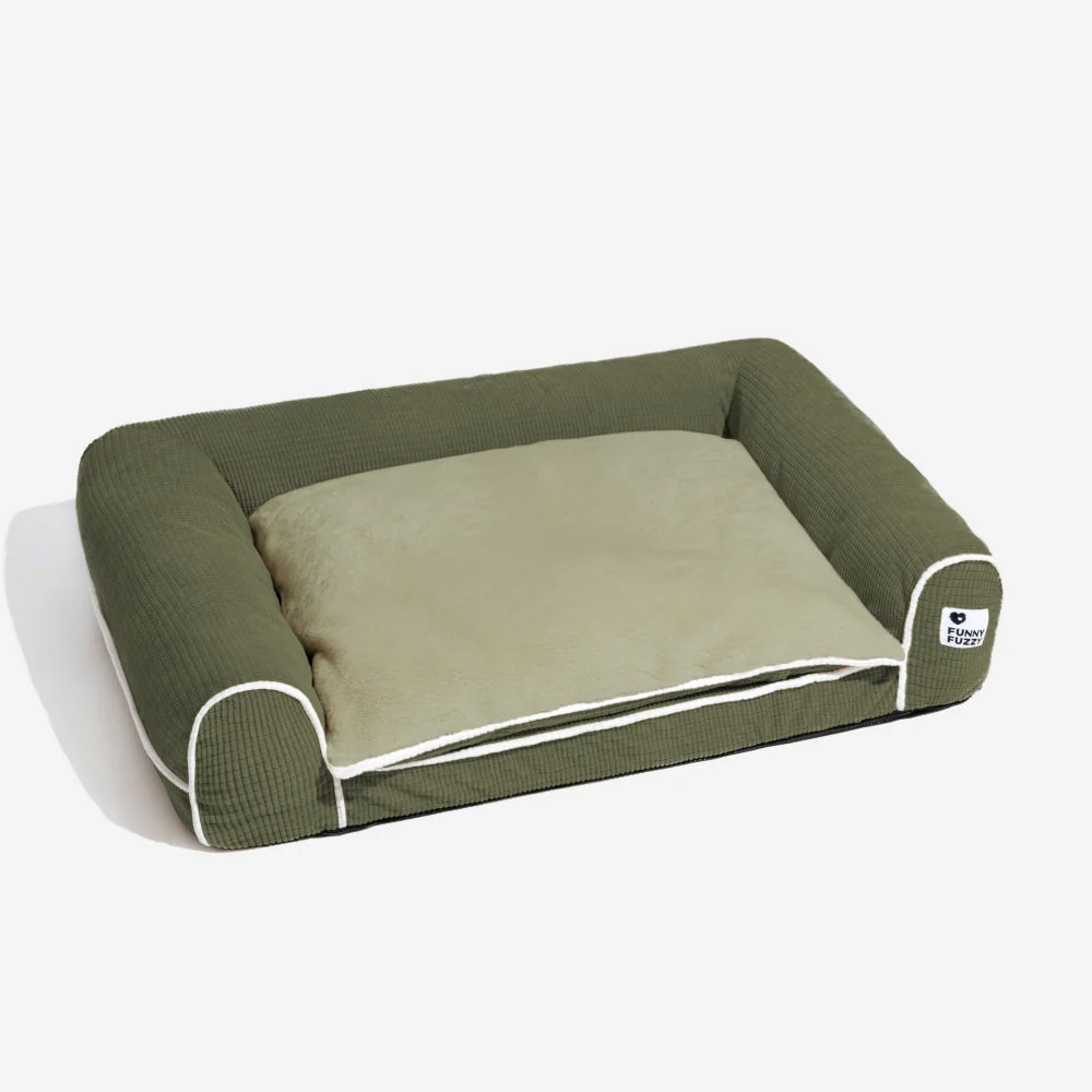 Deluxe Flannel Double-Layer Orthopaedic Dog Sofa Bed - Image 20