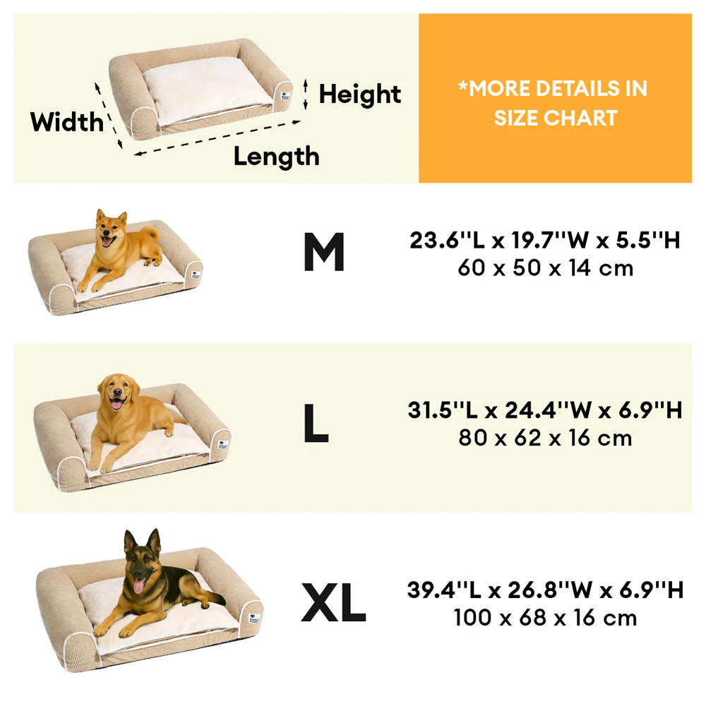 Deluxe Flannel Double-Layer Orthopaedic Dog Sofa Bed - Image 7