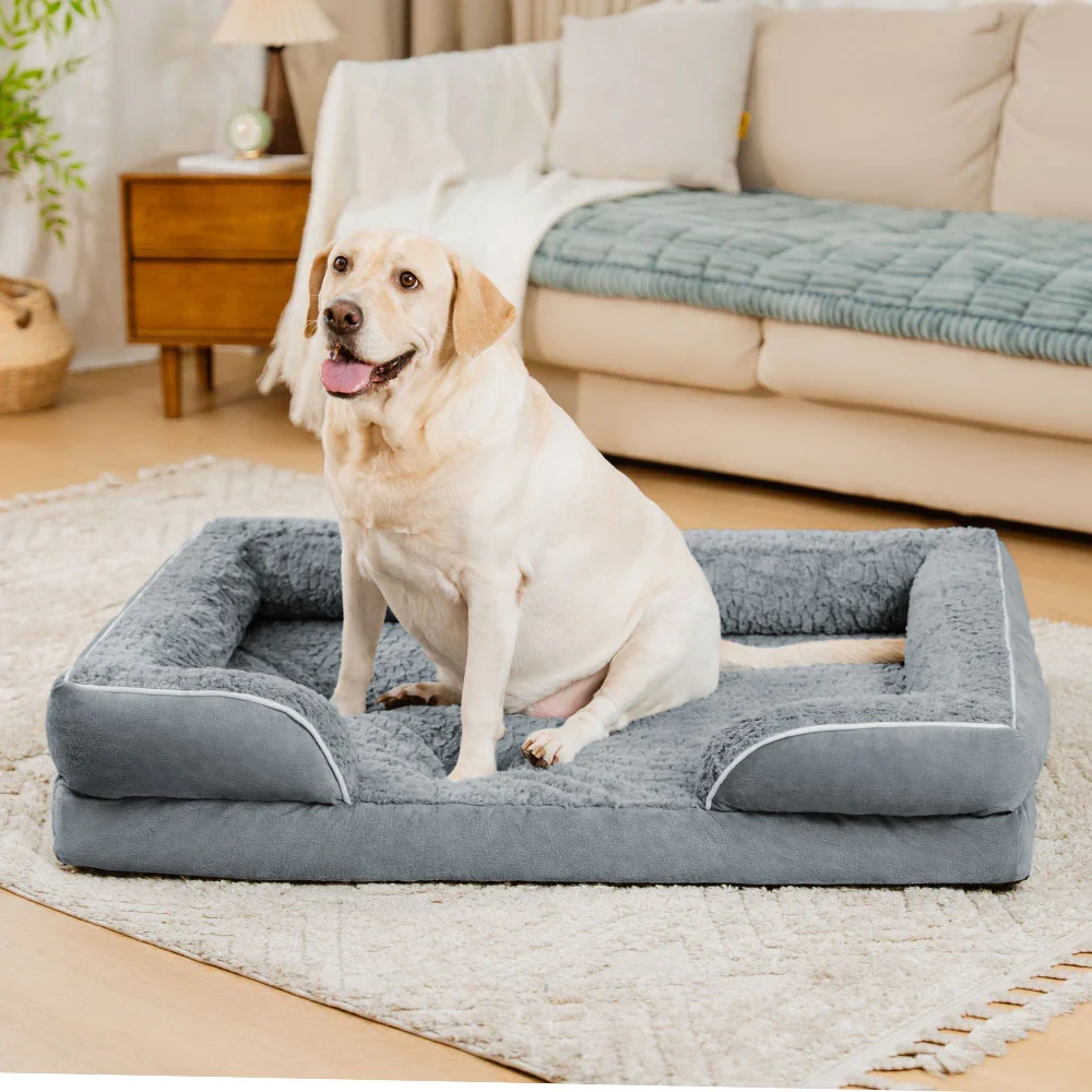 Detachable Water-Repellent Full Surround Support Orthopedic Dog Bed - Image 14