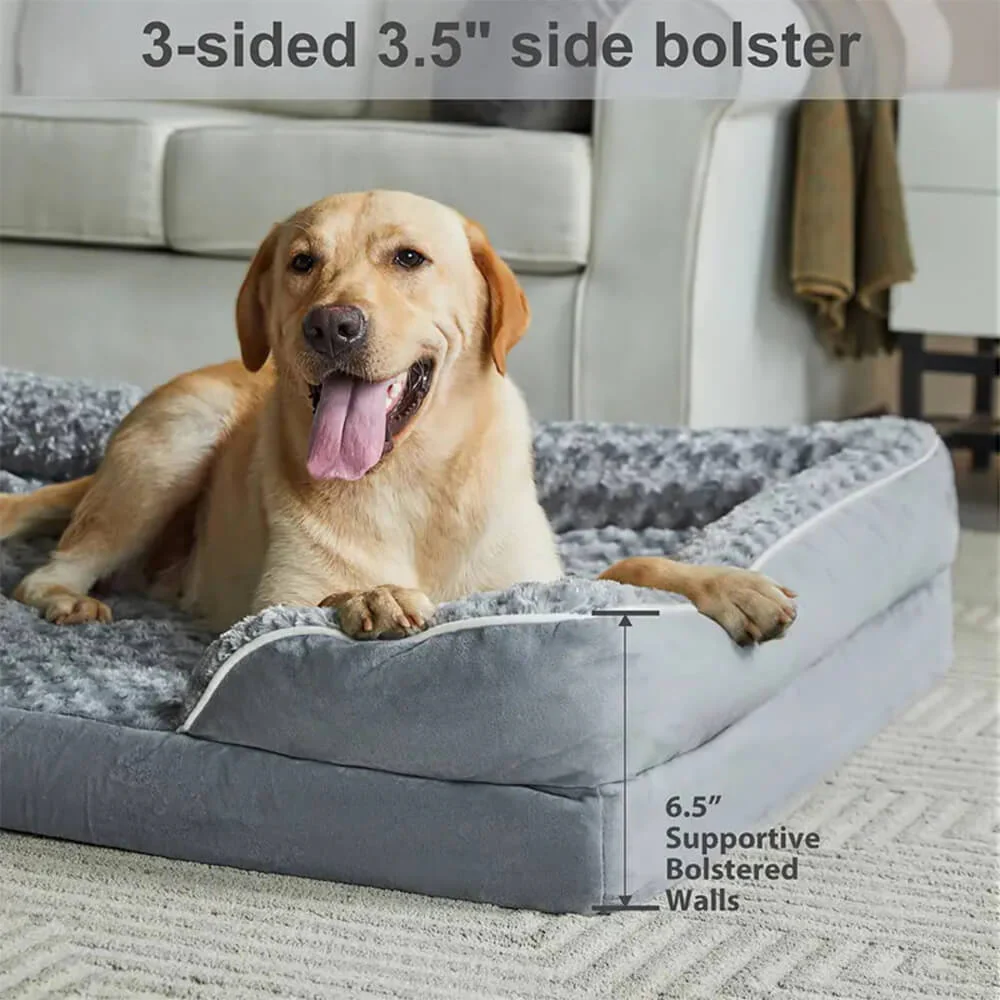 Detachable Water-Repellent Full Surround Support Orthopedic Dog Bed - Image 5
