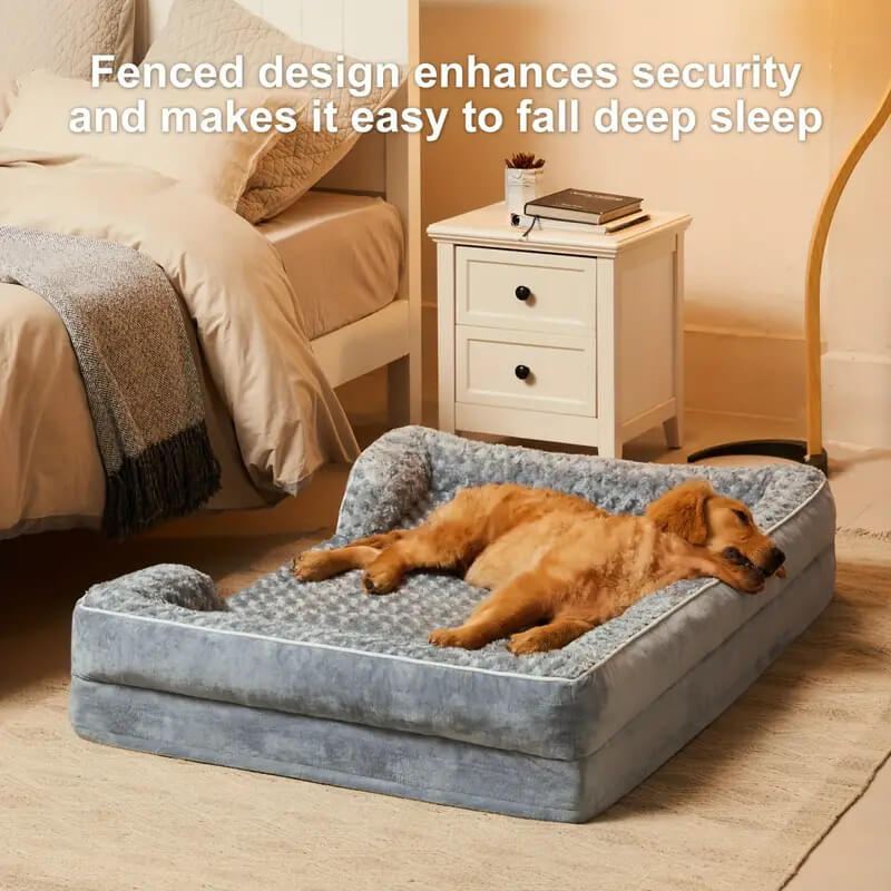 Detachable Water-Repellent Full Surround Support Orthopedic Dog Bed - Image 8