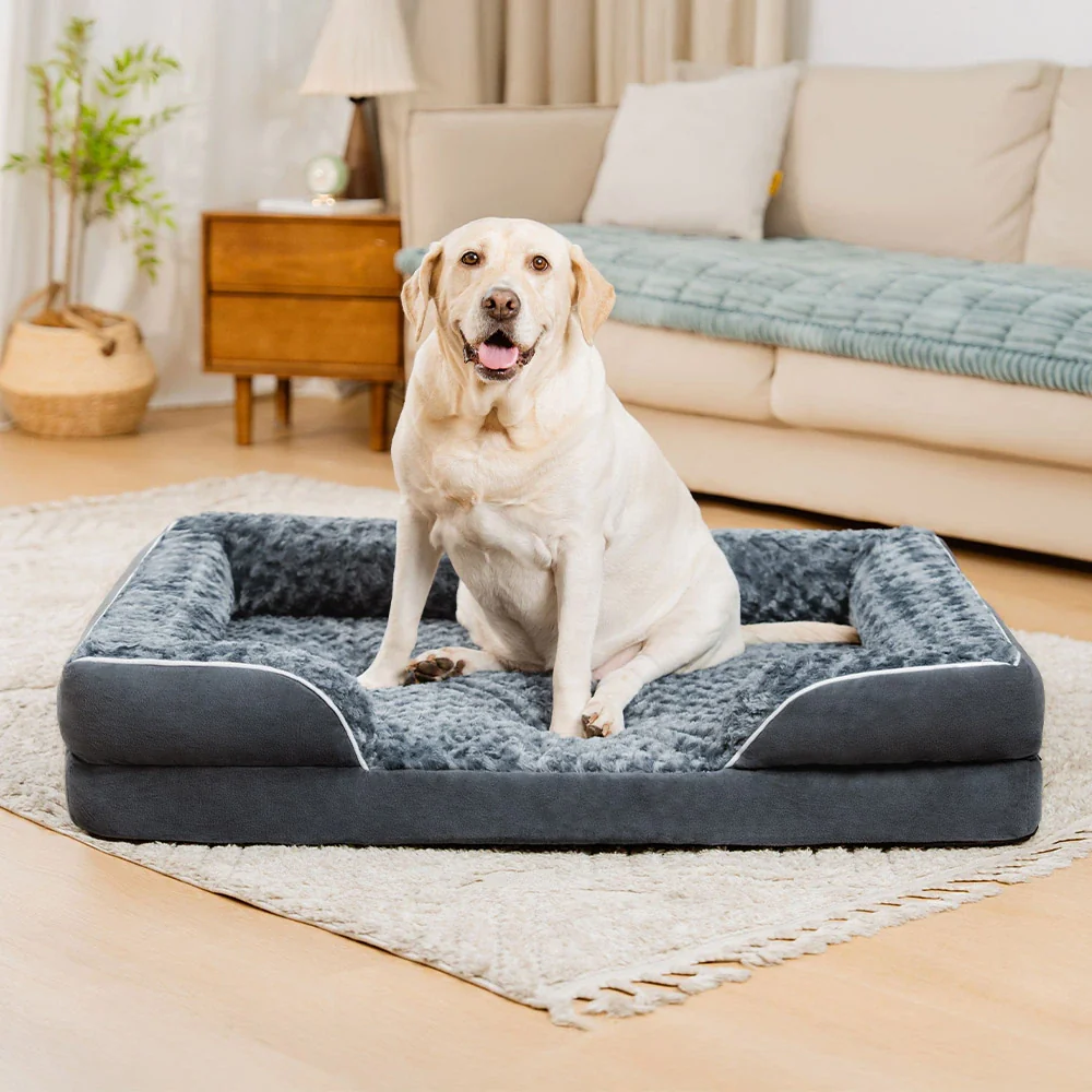 Detachable Water-Repellent Full Surround Support Orthopedic Dog Bed - Image 9