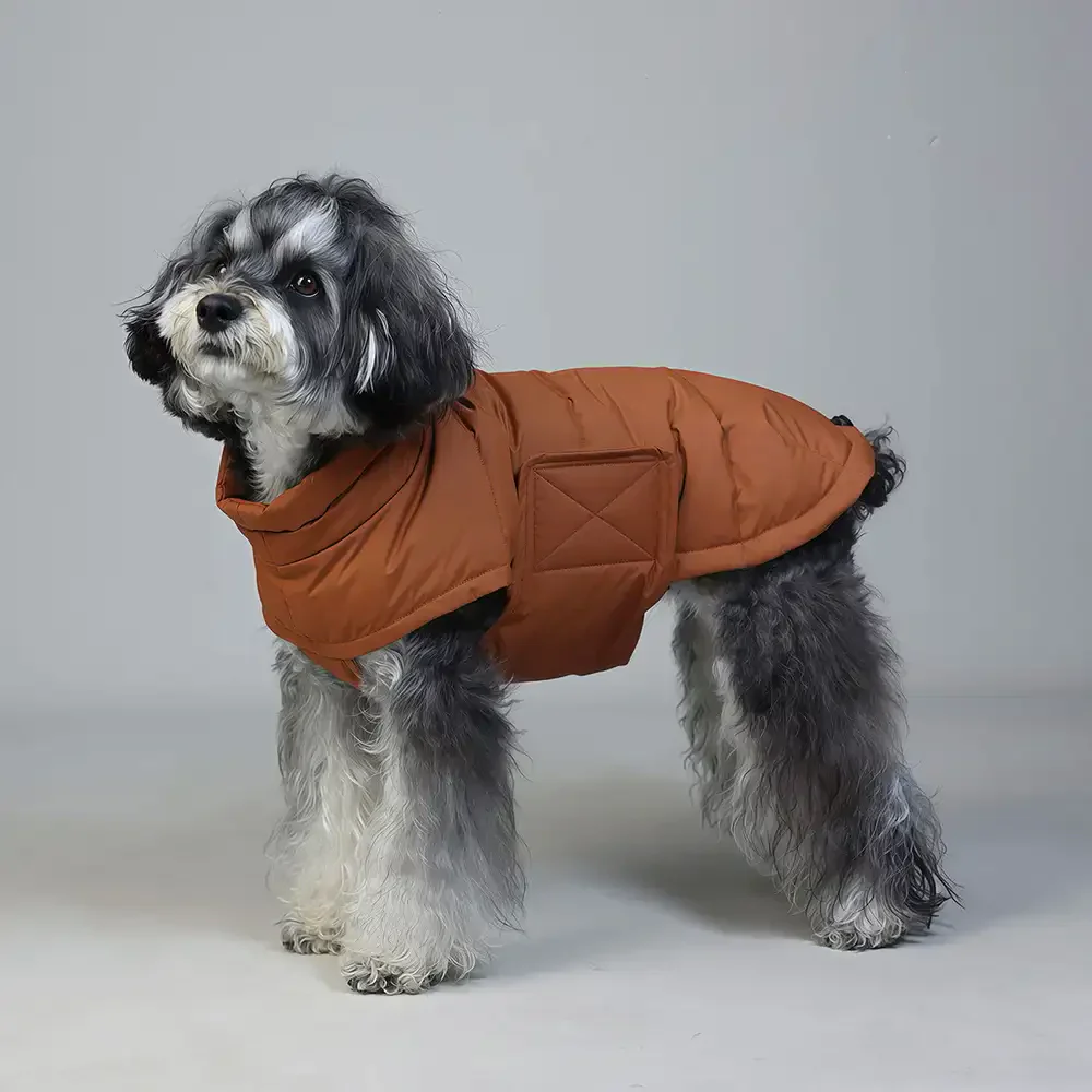 Duck Down Filled Winter Dog Vest Lightweight Warm Dog Coat with Leash Ring - Image 7