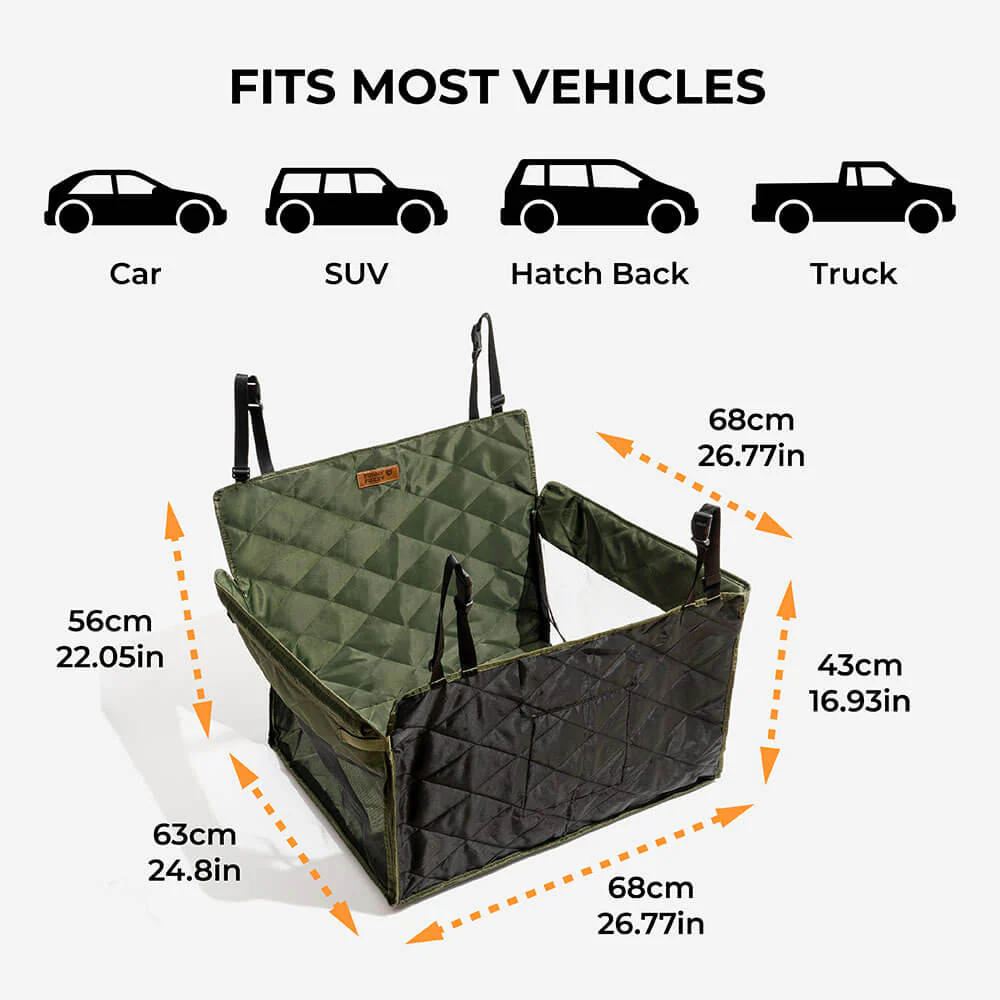 Extra Stable Travel Waterproof Dog Car Back Seat Extender - Image 11