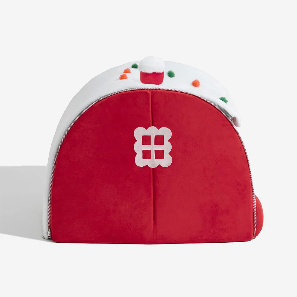 Festive Snow House Orthopaedic Dog Bed - Christmas Warmth - Image 13