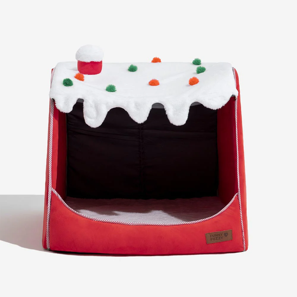 Festive Snow House Orthopaedic Dog Bed - Christmas Warmth - Image 14