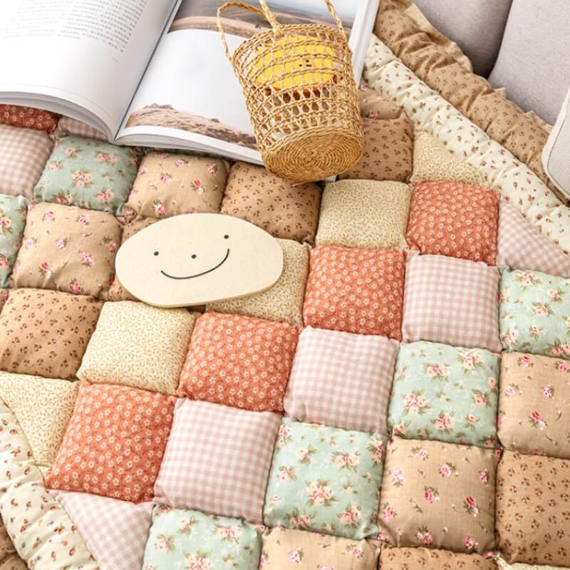 Floral Handmade Pure Cotton Protective Couch Cover - Image 6