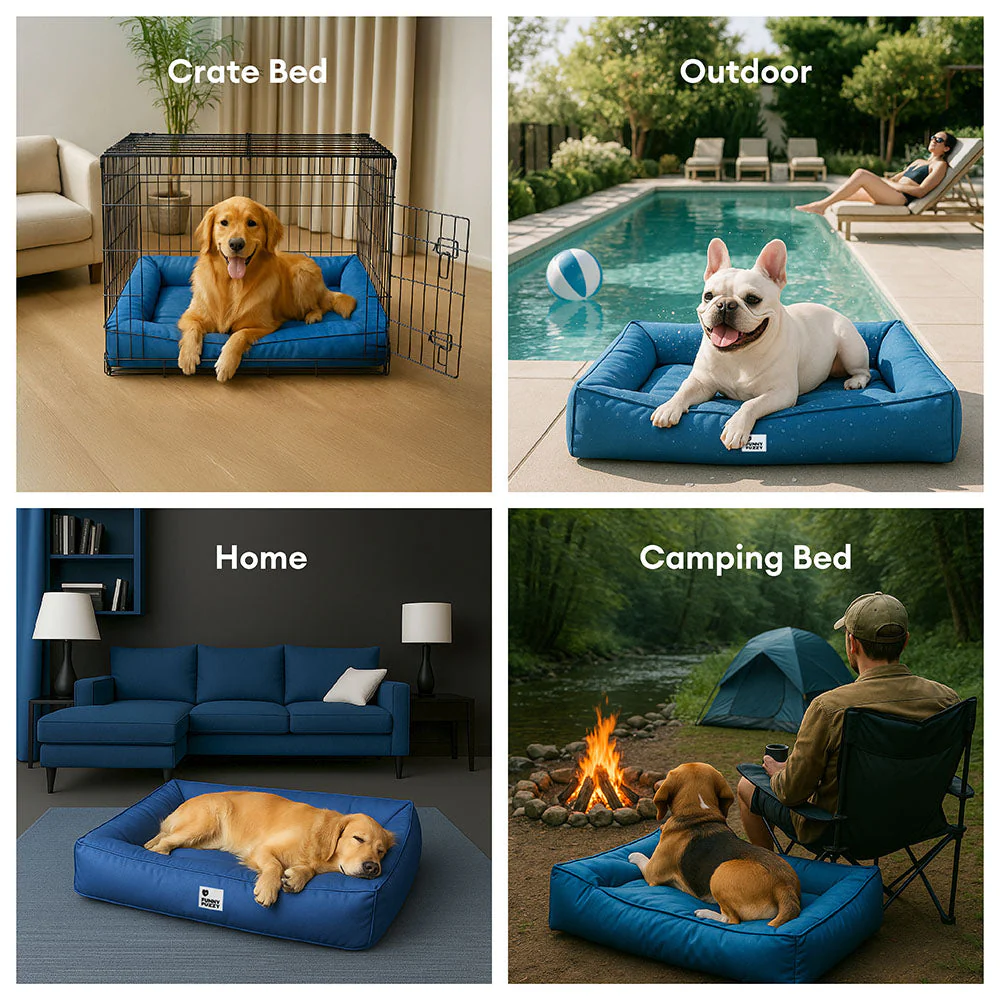 Fully Orthopaedic Surround Support Waterproof Fabric Anti-Anxiety Large Dog Bed - Image 8