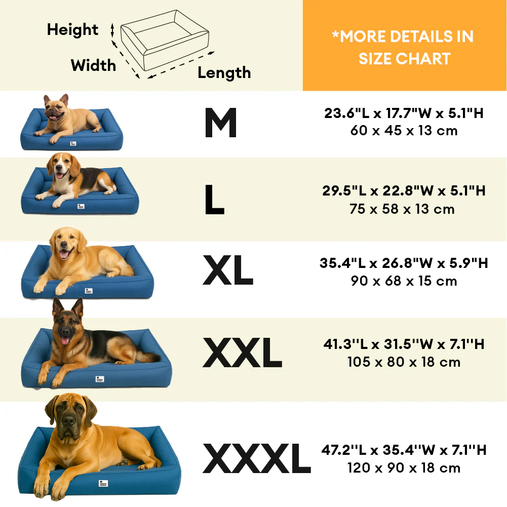 Fully Orthopaedic Surround Support Waterproof Fabric Anti-Anxiety Large Dog Bed - Image 9