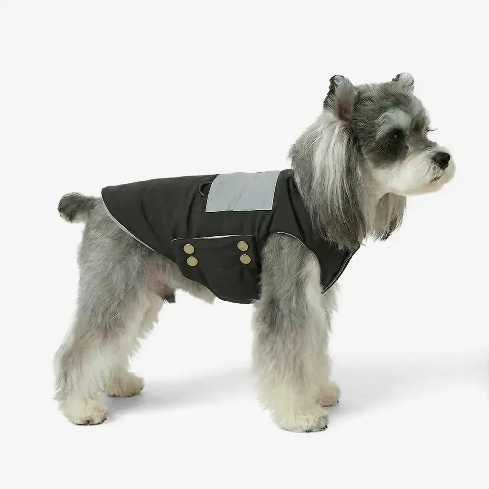 Functional Color-Block Dual-Sided Reversible Wear Dog Vest Coat - Image 3