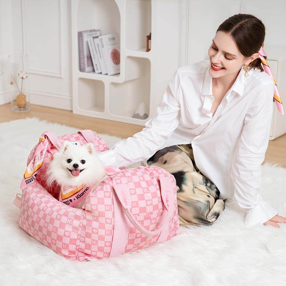 FUNNYFUZZY X Klarna Travel Safety Large Dog Car Seat Bed - Image 5