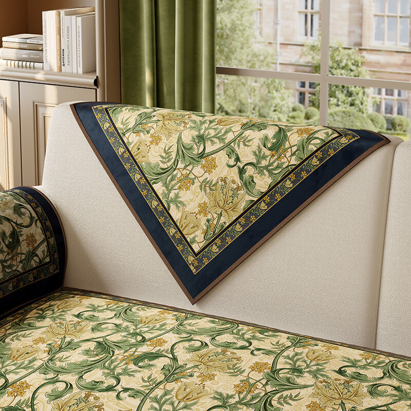 Garden Vintage Luxury Furniture Protector Non-Slip Couch Cover - Image 11